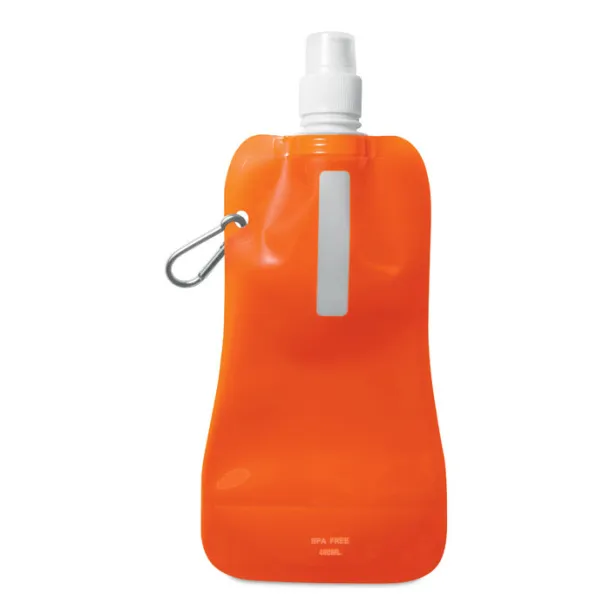 GATES Foldable water bottle transparent orange