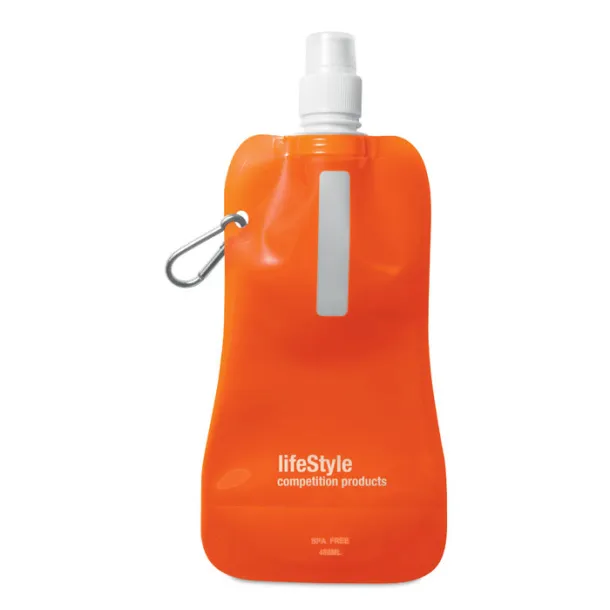 GATES Foldable water bottle transparent orange