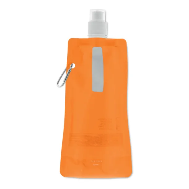 GATES Foldable water bottle transparent orange