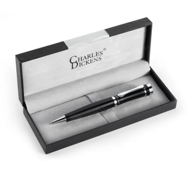  Charles Dickens® ball pen in case Crna