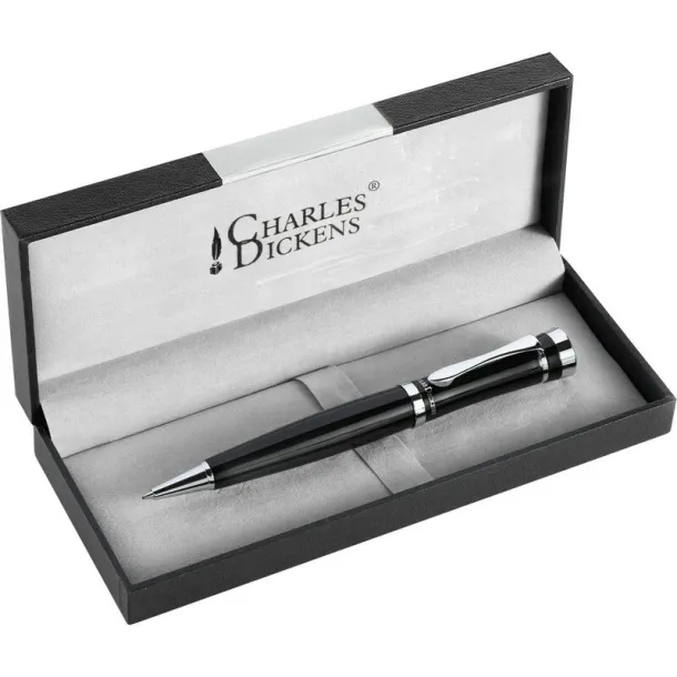  Charles Dickens® ball pen in case Crna
