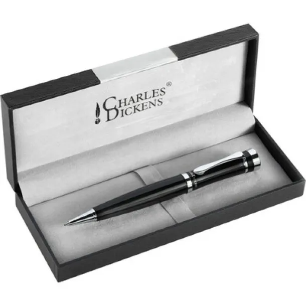  Charles Dickens® ball pen in case Crna