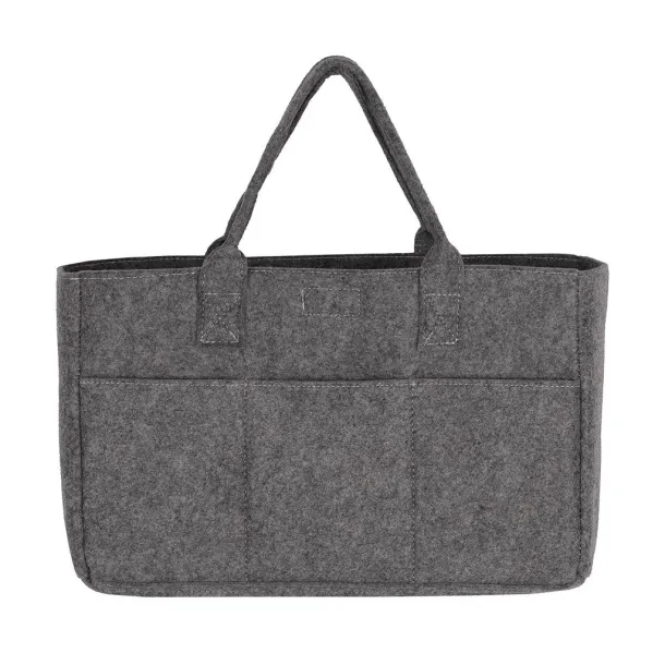  Pocket Felt Shopper - SG Accessories - BAGS (Ex JASSZ Bags) Grey Melange