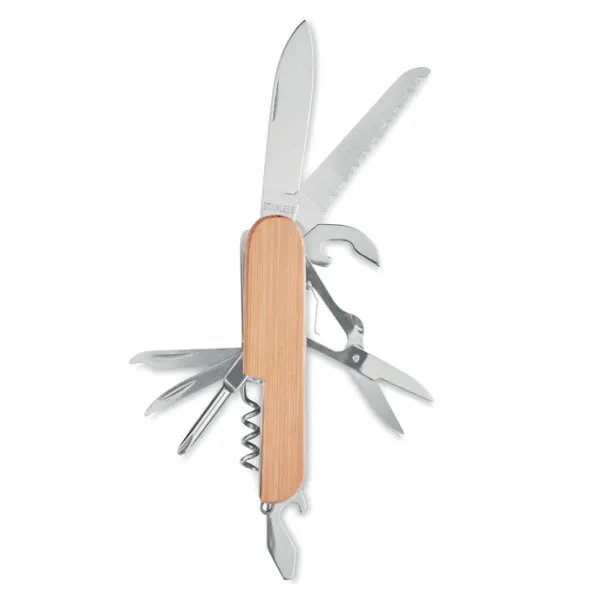 LUCY LUX Multi tool pocket knife bamboo Wood