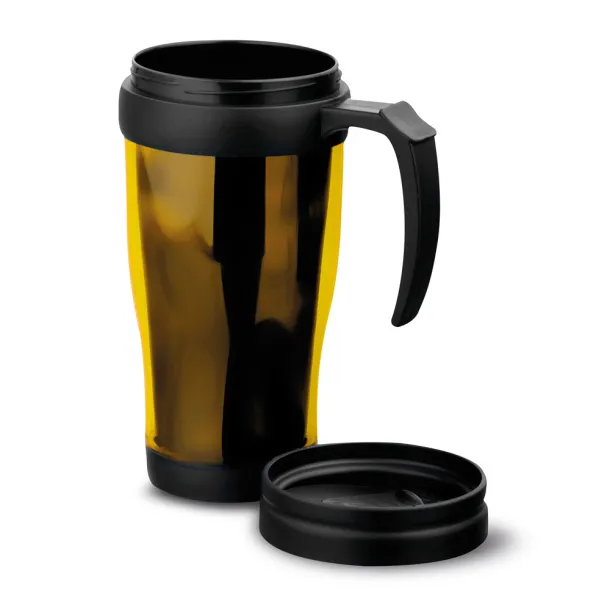 LIVE putna šalica, 420 ml Žuta