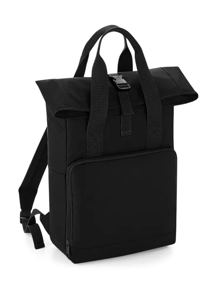  Twin Handle Roll-Top Backpack - Bagbase Black