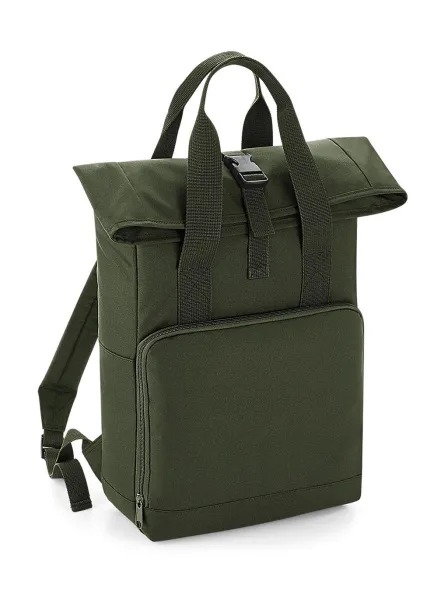  Twin Handle Roll-Top Backpack - Bagbase Olive Green