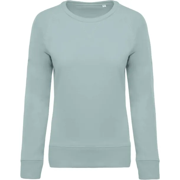  LADIES’ ORGANIC COTTON CREW NECK RAGLAN SLEEVE SWEATSHIRT - Kariban Light Steel