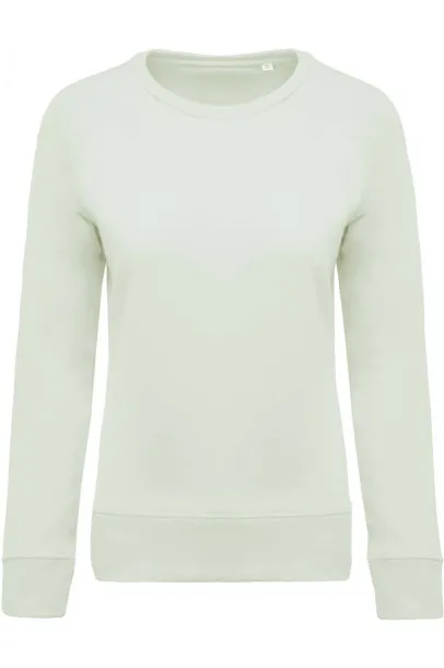  LADIES’ ORGANIC COTTON CREW NECK RAGLAN SLEEVE SWEATSHIRT - Kariban Sage