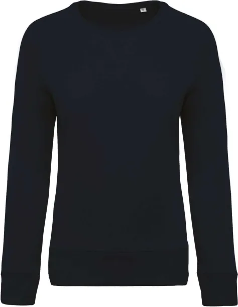  LADIES’ ORGANIC COTTON CREW NECK RAGLAN SLEEVE SWEATSHIRT - Kariban Navy