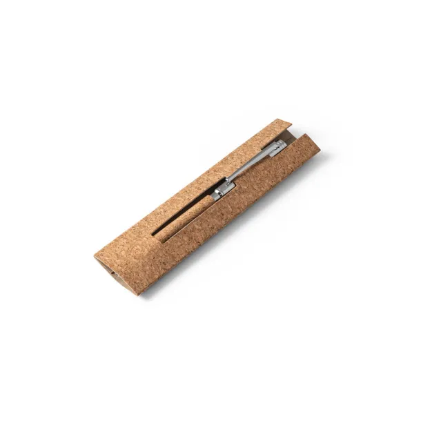 CORKO Cork and metal ballpoint pen with twist mechanism