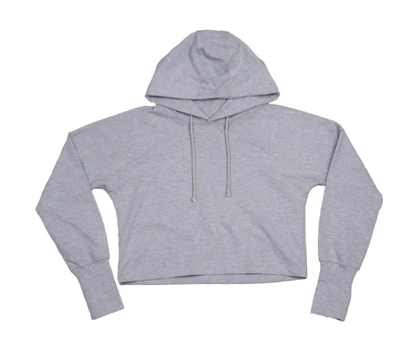  Cropped Hoodie - Mantis Heather Grey Melange