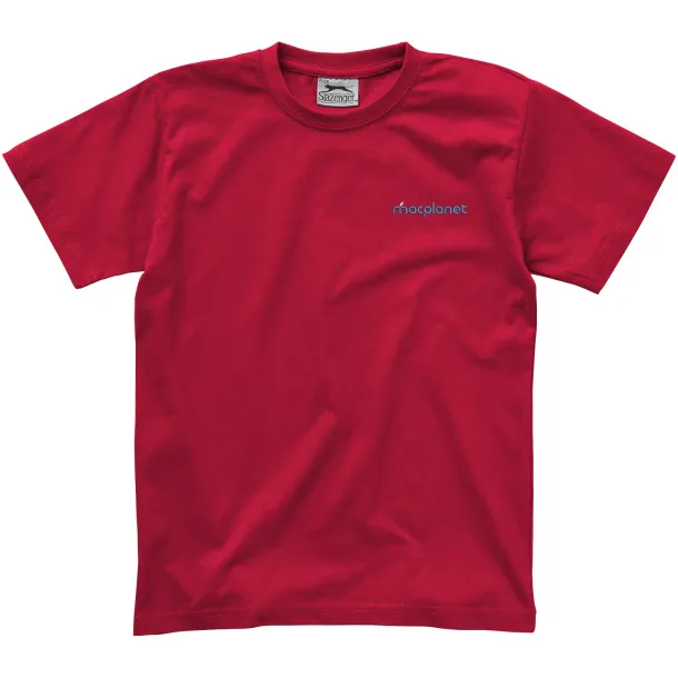 Ace short sleeve kids t-shirt - Slazenger Dark red