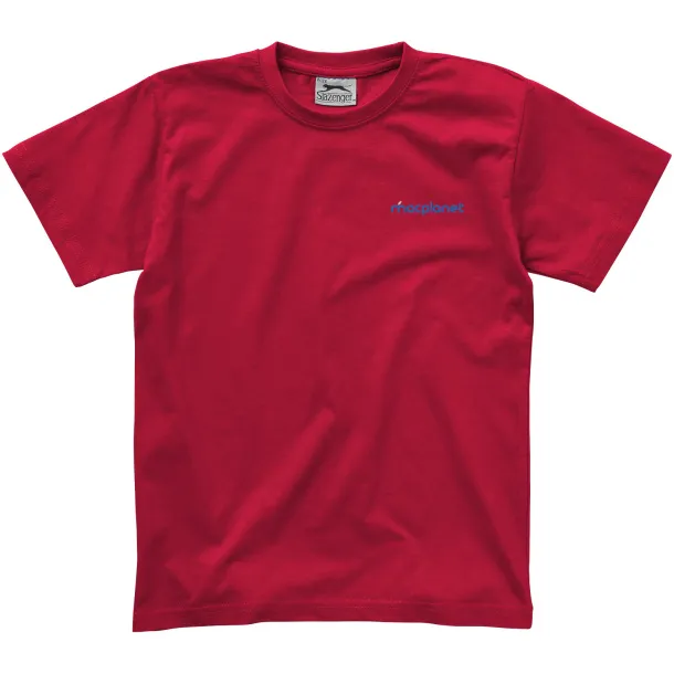 Ace short sleeve kids t-shirt - Slazenger Dark red
