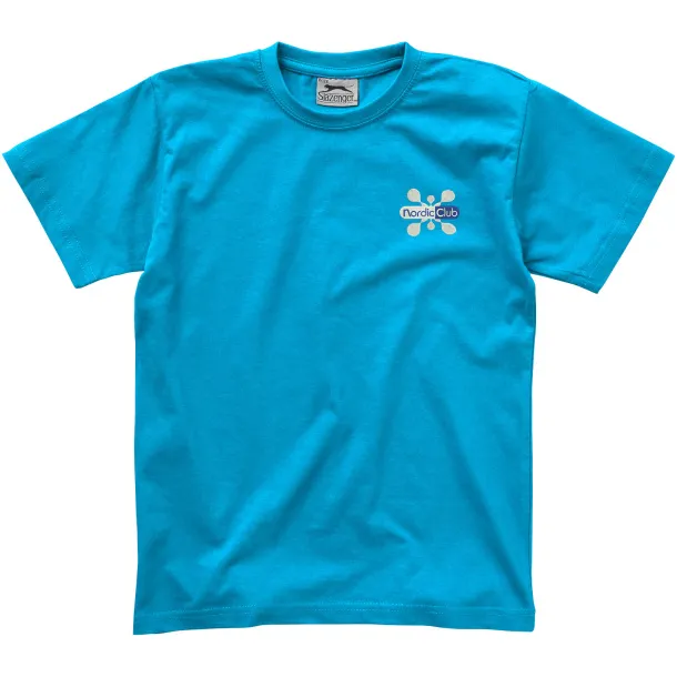 Ace short sleeve kids t-shirt - Slazenger Aqua