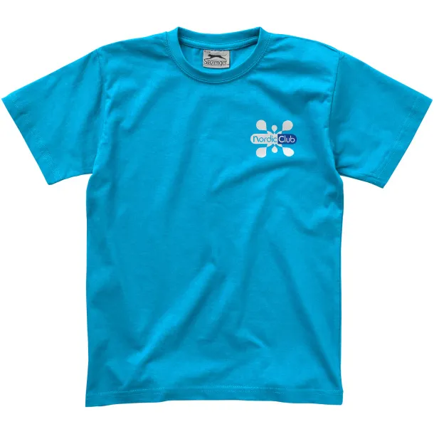 Ace short sleeve kids t-shirt - Slazenger Aqua