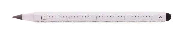 Ruloid inkless pen with ruler White