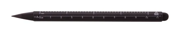 Ruloid inkless pen with ruler Black