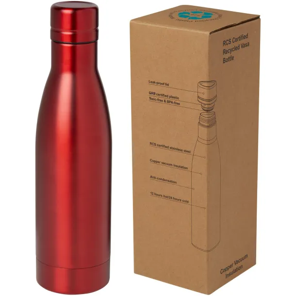 VASA termosica od recikliranog nehrđajueg čelika, 500 ml Crvena