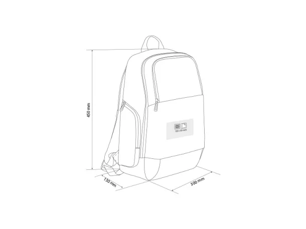 BARON Business backpack, 15'' - BRUNO Crna