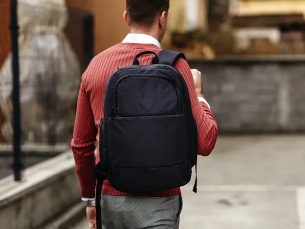 BARON Business backpack, 15'' - BRUNO Crna
