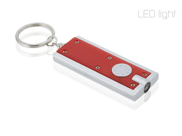 GLIT key holder with LED lamp Red