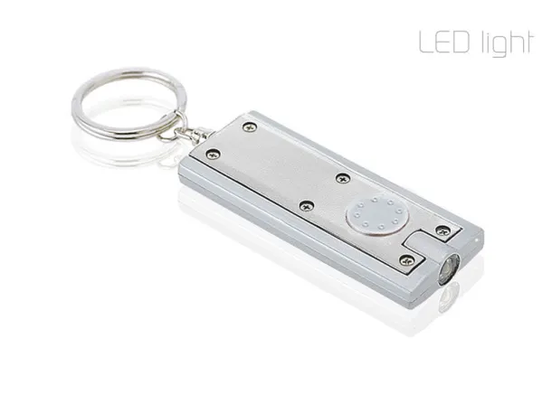 GLIT key holder with LED lamp Silver