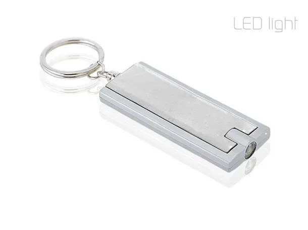 GLIT key holder with LED lamp Silver