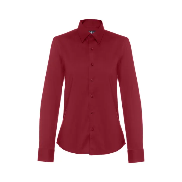 PARIS WOMEN Women's poplin shirt Burgundy