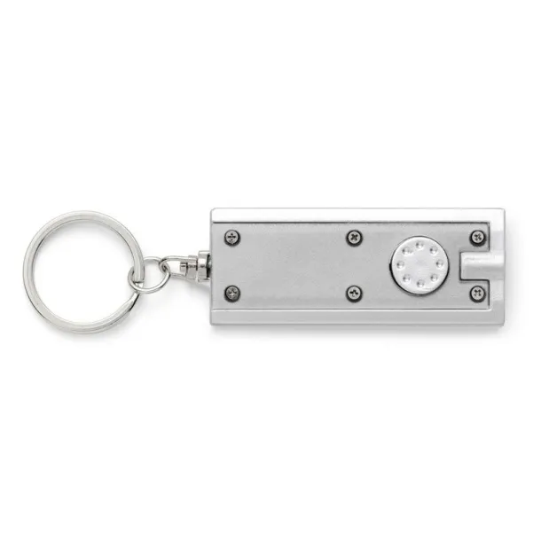  Keyring, 1 LED light Srebrna