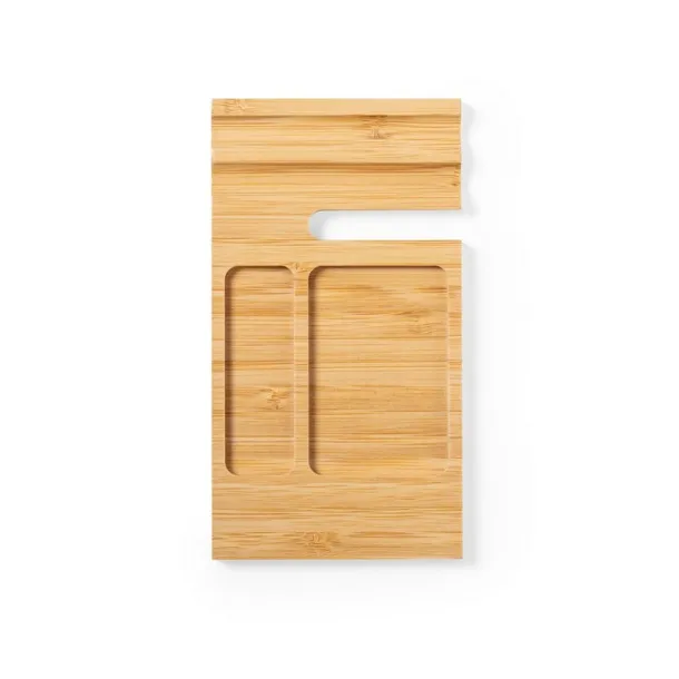  Bamboo desk organizer, phone stand Neutral