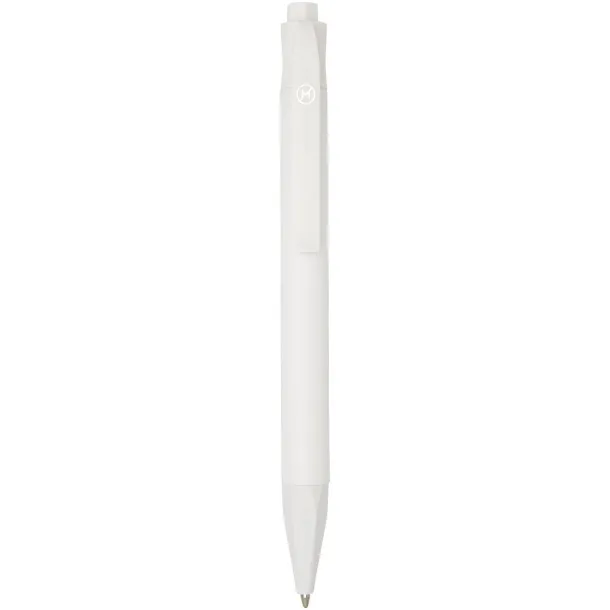 Terra corn plastic ballpoint pen - Marksman White