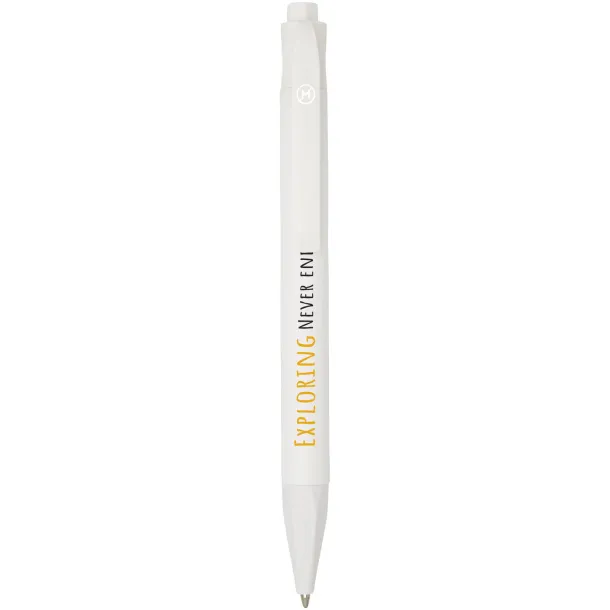 Terra corn plastic ballpoint pen - Marksman White