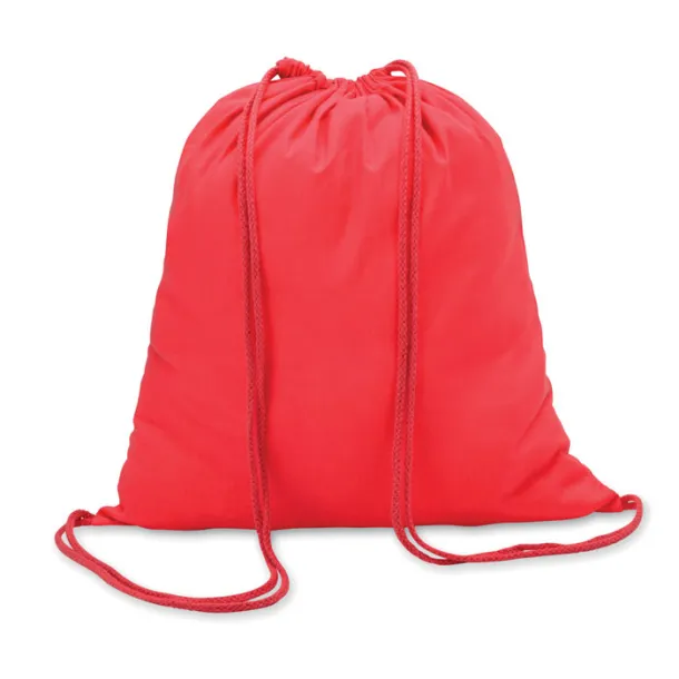 COLORED Cotton 100 gsm drawstring bag Red