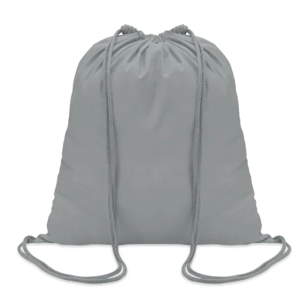 COLORED Cotton 100 gsm drawstring bag Grey