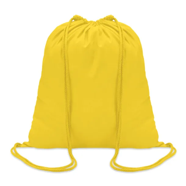 COLORED Cotton 100 gsm drawstring bag Yellow