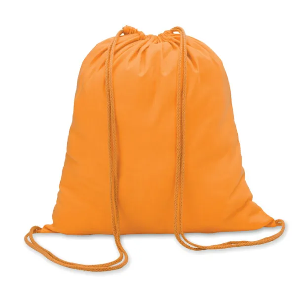 COLORED Cotton 100 gsm drawstring bag Orange