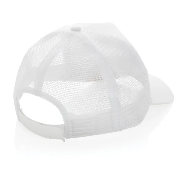  Impact AWARE™ Brushed rcotton 5 panel trucker cap 190gr - XD Collection White 