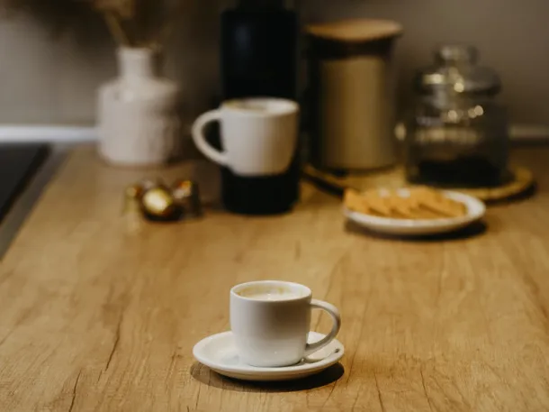 MOMENTO MINI šalica i tanjurić za Espresso, 100 ml - CASTELLI Bijela