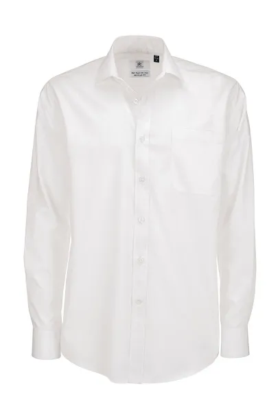  Smart LSL/men Poplin Shirt - B&C Bijela