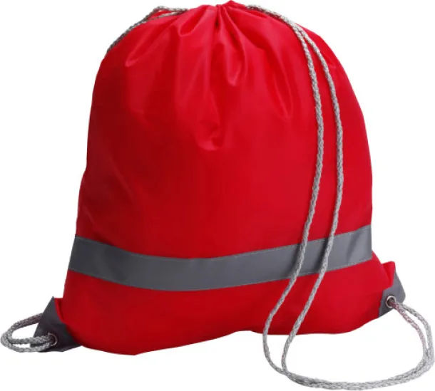  Polyester (190T) drawstring backpack Sylvie red