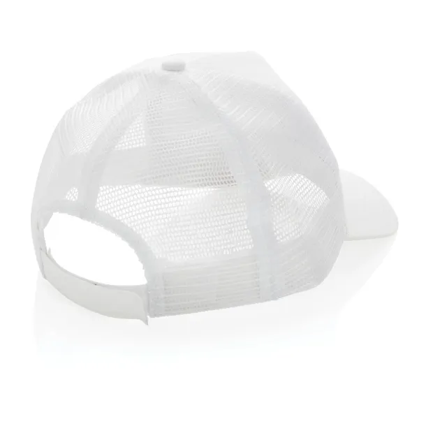  Impact AWARE™ Brushed rcotton 5 panel trucker cap 190gr - XD Collection White 