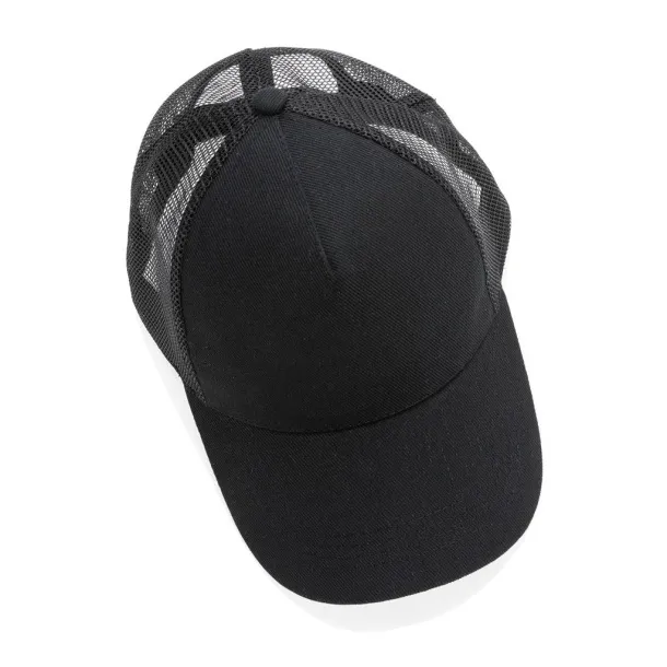  Impact AWARE™ Brushed rcotton 5 panel trucker cap 190gr - XD Collection Black 