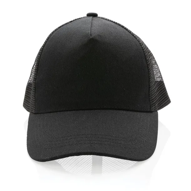  Impact AWARE™ Brushed rcotton 5 panel trucker cap 190gr - XD Collection Black 