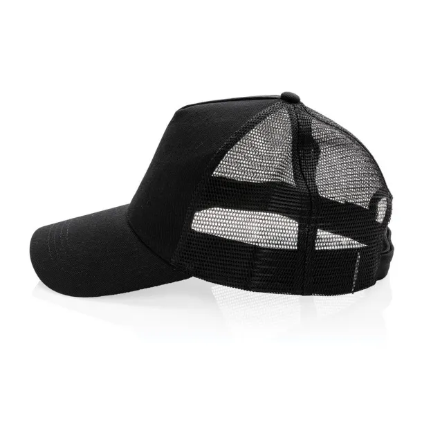  Impact AWARE™ Brushed rcotton 5 panel trucker cap 190gr - XD Collection Black 