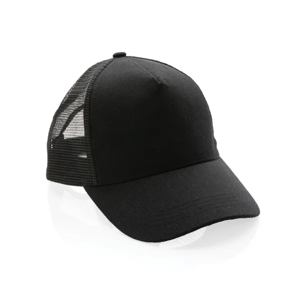  Impact AWARE™ Brushed rcotton 5 panel trucker cap 190gr - XD Collection Black 