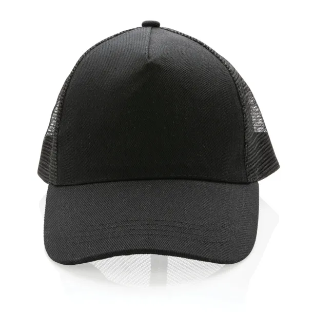  Impact AWARE™ Brushed rcotton 5 panel trucker cap 190gr - XD Collection Black 