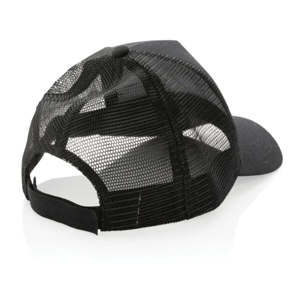  Impact AWARE™ Brushed rcotton 5 panel trucker cap 190gr - XD Collection Black 