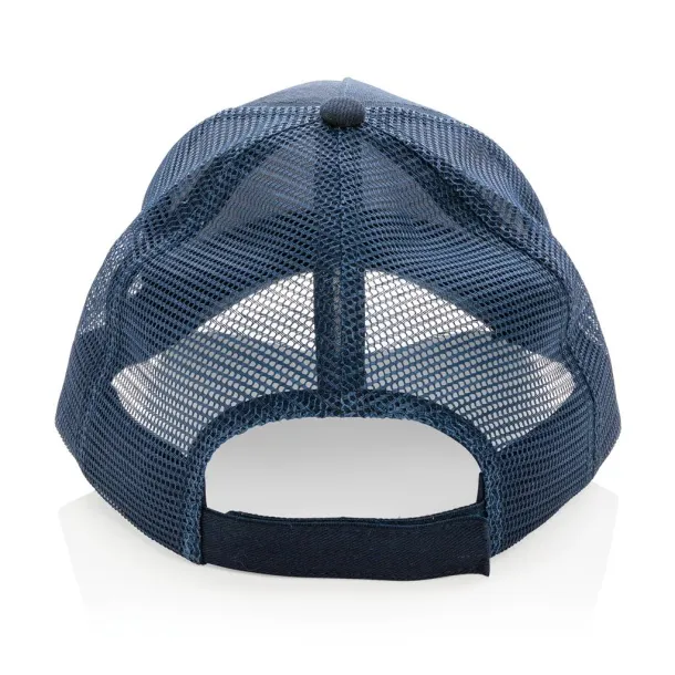  Impact AWARE™ Brushed rcotton 5 panel trucker cap 190gr - XD Collection Navy Blue 