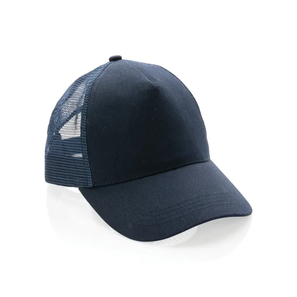  Impact AWARE™ Brushed rcotton 5 panel trucker cap 190gr - XD Collection Navy Blue 